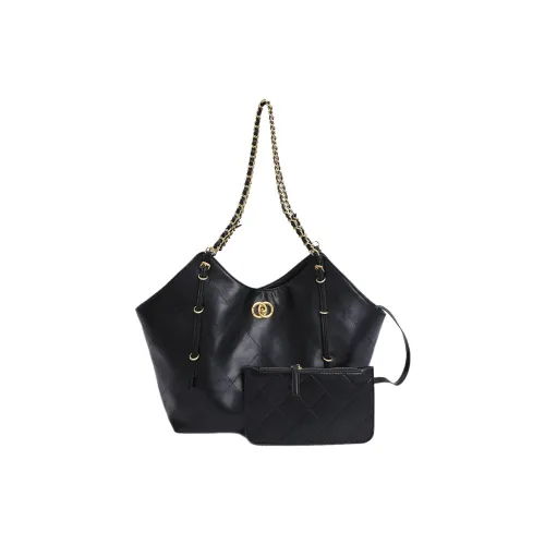 Meow In The Grass ПУ (полиуретан) Сумка-тоут Сумка для покупок Сумка через плечо Женская Черная