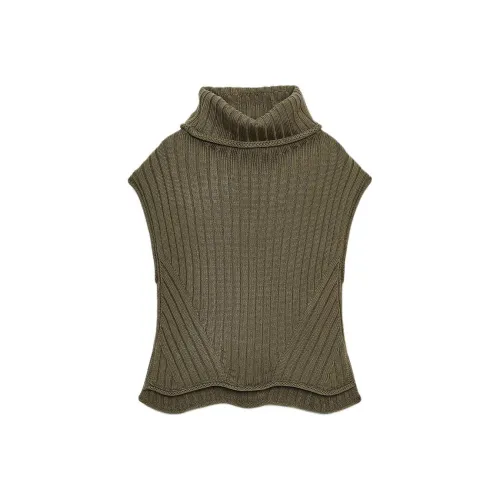 ZARA Khaki Женские Майки