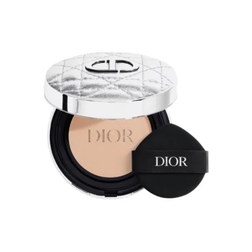 DIOR Винтажный серебристый Клетчатый Мягкий матовый Воздушные подушки Прозрачный Цвет лица 13г