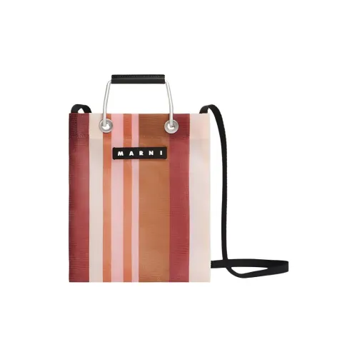 MARNI Полиамид Тоут Сумка Сумка для покупок Сумка Сумка через плечо Сумка через плечо Мини Женская Красная Многоцветная