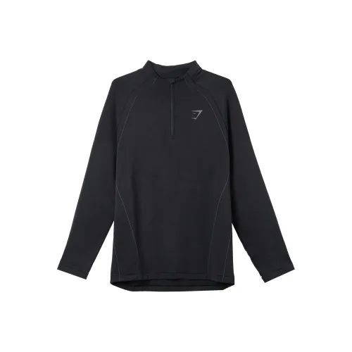 GYMSHARK FW24 Бесшовная Спортивная Одежда Мужская Черная
