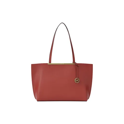 MICHAEL KORS ПУ (полиуретан) Сумка-тоут Сумка для покупок Сумка через плечо Большая женская Красный Коричневый