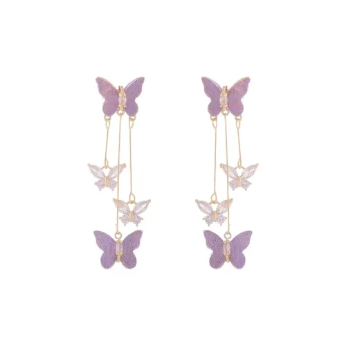 Tong Tong Rabbit Alloy Resin Stud Earrings Women's