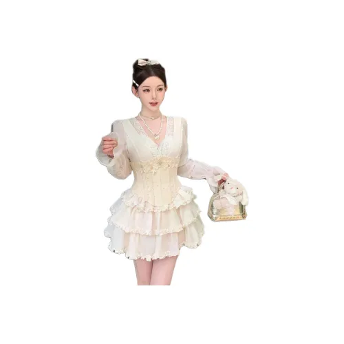 REMOULD Длинное платье с длинным рукавом женское