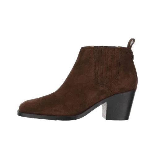 TOD'S Ankle Длина Челси 6,5 см Женские Коричневый