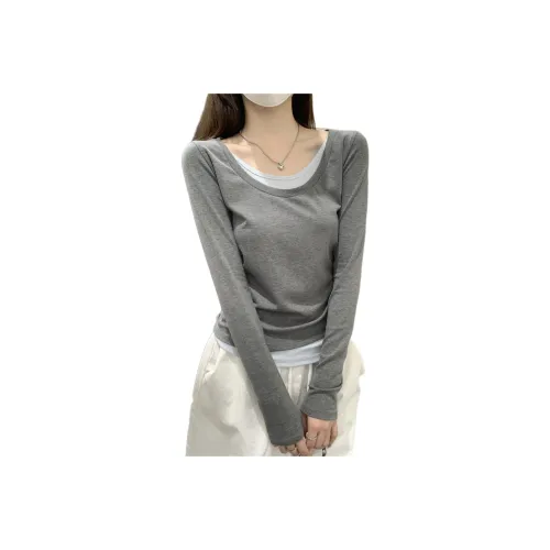 CASTLE WOODS Серый Женские T-рубашки