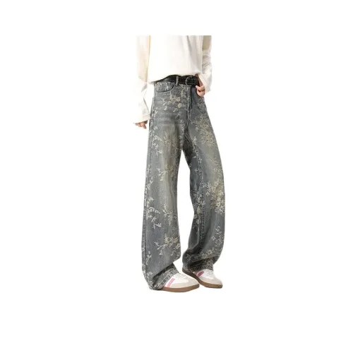 AOPAISHARK Синий Унисекс Джинсы