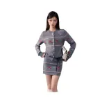 Серый топ + юбка