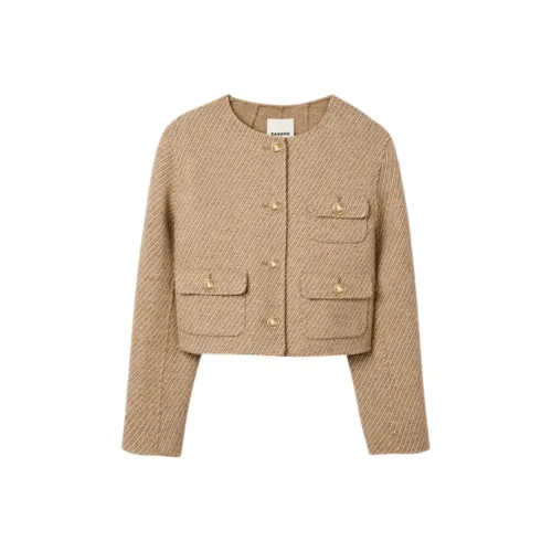 Sandro Бежевый Желтый Женские Куртки