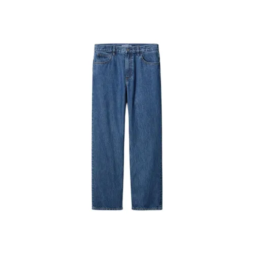 UNIQLO Озерно-голубые унисекс джинсы