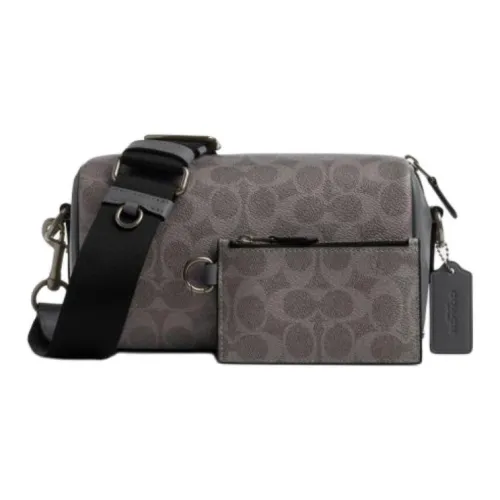 COACH Axel Сумка через плечо из искусственной кожи с коровьей кожей маленькая женская серая