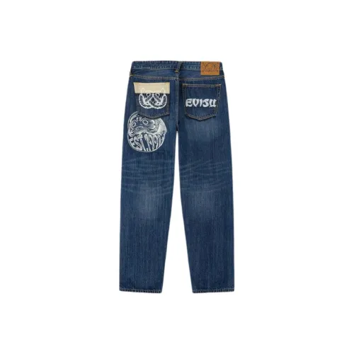 EVISU Джинсовый Синий Мужские Джинсы