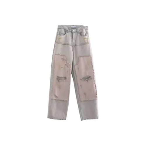 LOWEAR Mix Double CARPENTER Denim Pants Jeans Women's