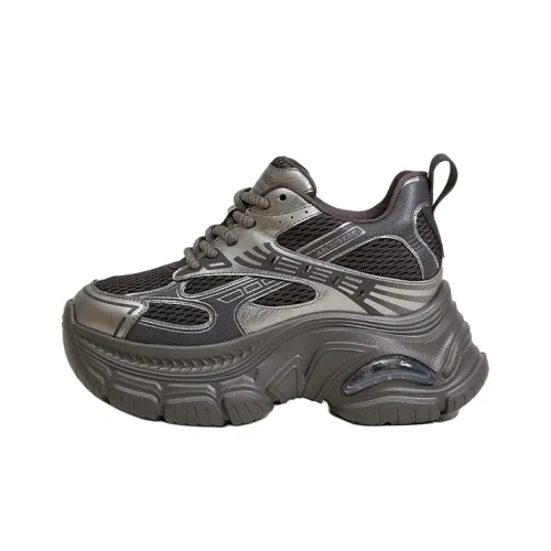 Milan Love Song Амортизация Устойчивость к истиранию Легкий Увеличение Высоты Мат Низкий Топ Кроссовки с Толстой Подошвой Женские