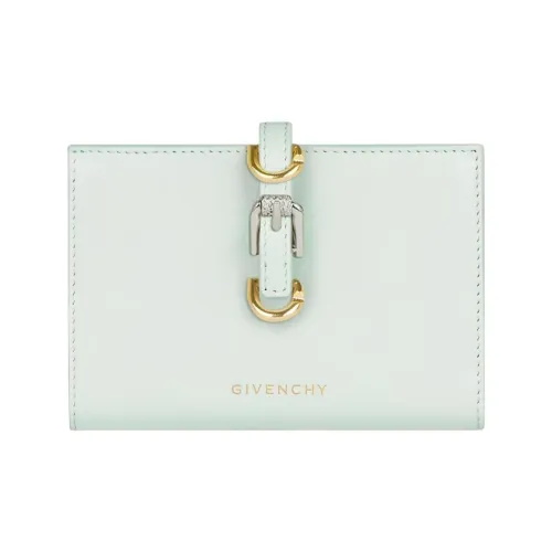 Givenchy Voyou Матовый Телячья кожа Кошелек Женские Селадоновый зеленый