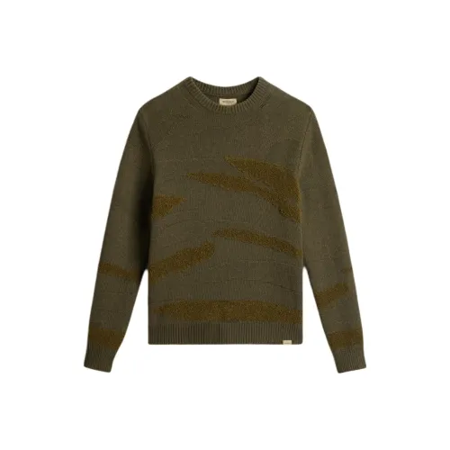 WOOLRICH Темно-зеленые мужские свитера