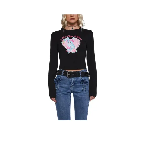 Dolls Kill Черные Женские T-рубашки