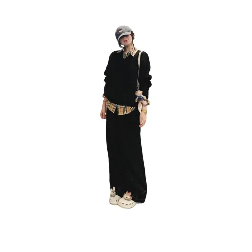 PARKYEON Рубашка+Трикотаж+Брюки Женские Повседневные Костюмы