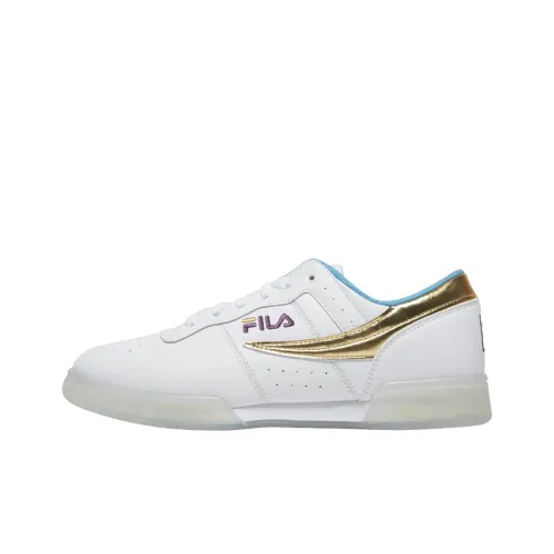 Саша Бэнкс x FILA Original Fitness Скейтборд Кроссовки Женские Белые Золотые