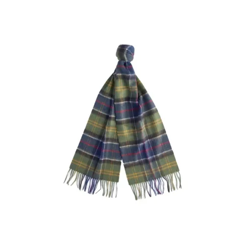 BARBOUR Шерпа Вязаные Шарфы Унисекс Классический Озёрный Зелёный Бежевый Серый Серый Бежевый