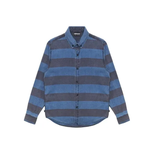 The Hundreds Черный Синий Мужские Рубашки