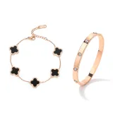 Четырехлистный клевер Комплект 1 [Черный]