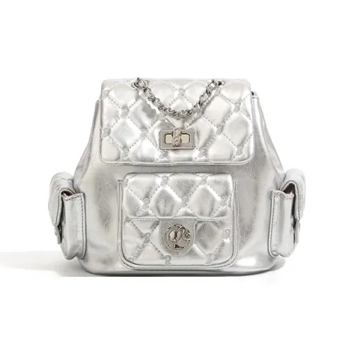 Barbie Synthetic Leather Backpack Women's Multicolor Барби Синтетическая Кожа Рюкзак Женские Многоцветный