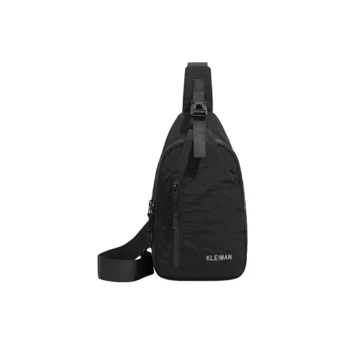 HAWA Nylon Sling Bag Unisex Black Green White HAWA Нейлоновая сумка через плечо унисекс черный зеленый белый