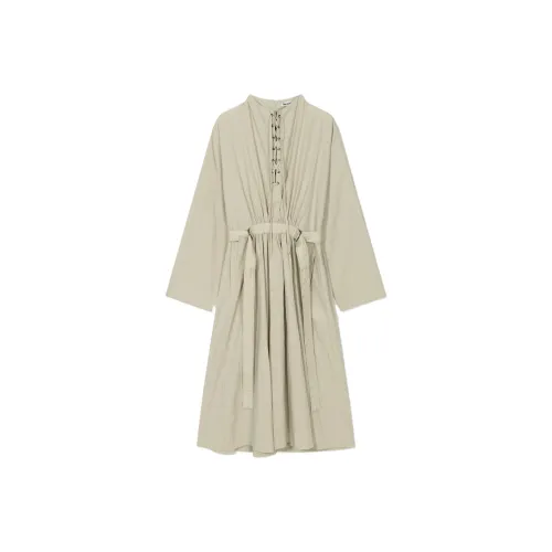 LOW CLASSIC FW25 LACE UP BELTED ДRESS Длинный С рукавами Женское