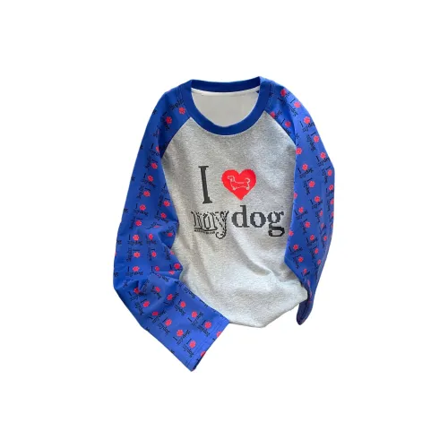 Pa33word Серый Синий Унисекс T-рубашки