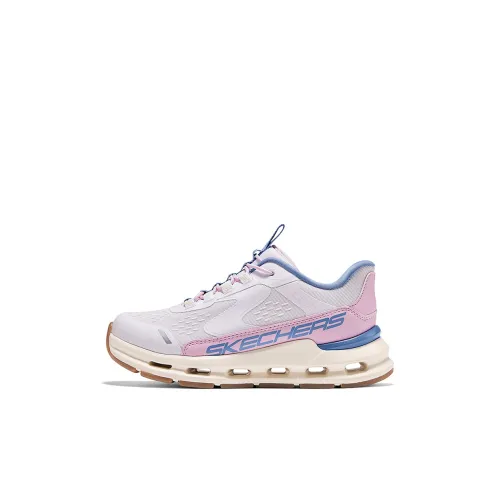 Skechers Kids Противоскользящие Устойчивые к износу Легкие С амортизацией Низкий топ Беговые кроссовки Светло-розовые Детские