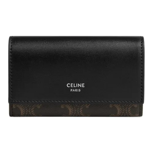 CELINE Кошелек из коровьей кожи Унисекс Черный
