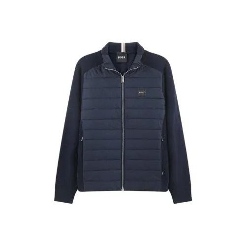 Hugo Boss SS24 Куртки и Пальто Мужской Темно-синий