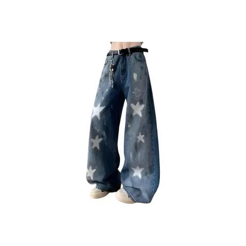 AMBER LIGHT Синий Унисекс Джинсы