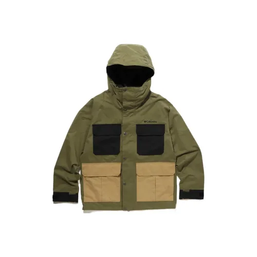 Columbia совместный бренд Оливково-зеленый Мужские куртки