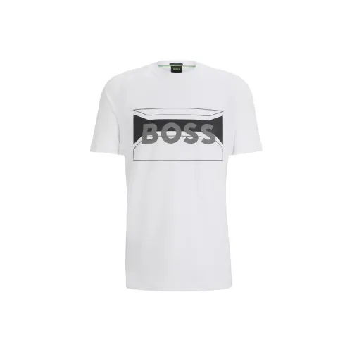 Hugo Boss Белые Мужские T-рубашки