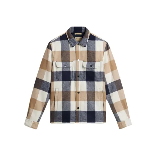 WOOLRICH Кремовый Мужской Пуховик