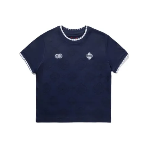 Лайнер Темно-Морской Синий Женские T-Рубашки