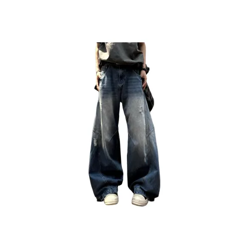 JICHUAN YEP Синий Унисекс Джинсы