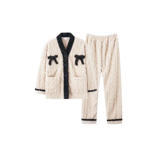 FENTENGCARE Белый Женский Пижамный Комплект