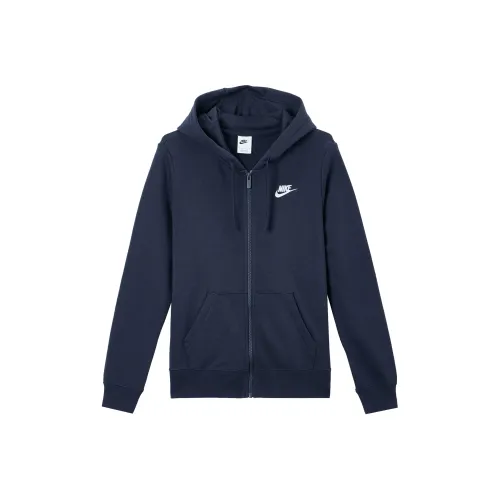 Nike Куртки Пальто Женские Обсидиан Белый