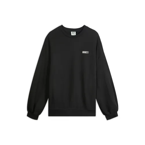 PUMA x ROSÉ Маленький логотип Тонкий свитшот Унисекс Черный