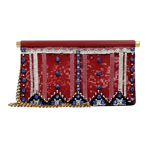 Valentino Кожа Клатч Женские Красный