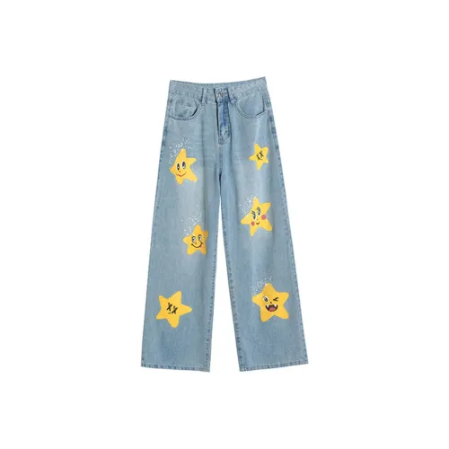 Incolore Светло-Синие Женские Джинсы