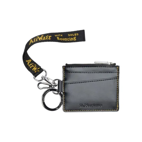 Dr.Martens Коровья кожа Держатель для карт Унисекс Черный