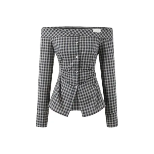 MA JOURNEE Клетка Женская Рубашка