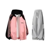 Розовый, Черный и Темно-Серый