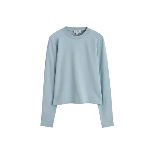 COS Светло-синие женские T-рубашки