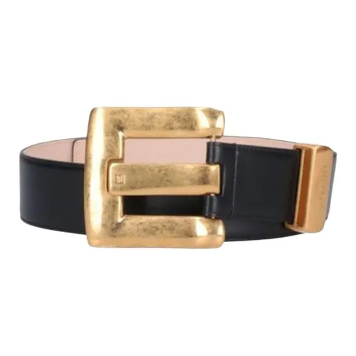 BALMAIN Телячья кожа Кожаные ремни Женские Черный 4,5 см