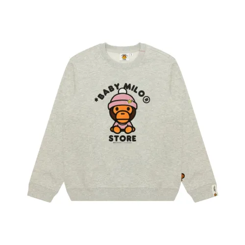 Aape Серый Белый WH2 Женские Свитшоты